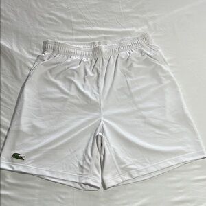 Lacoste Men's Athletic White Tennis Shorts